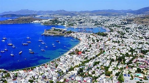 Bodrum City seen from the east