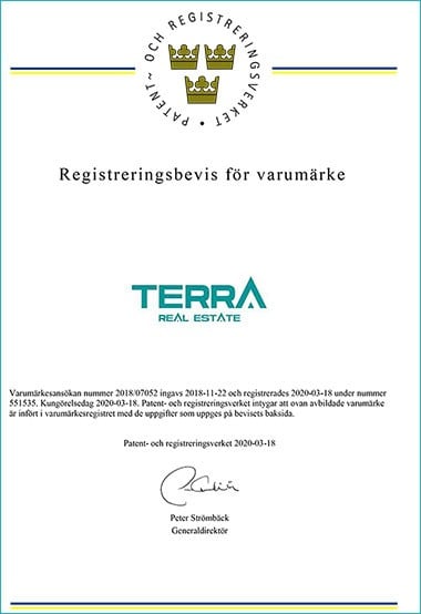 TERRA Real Estate® Trademark Registration