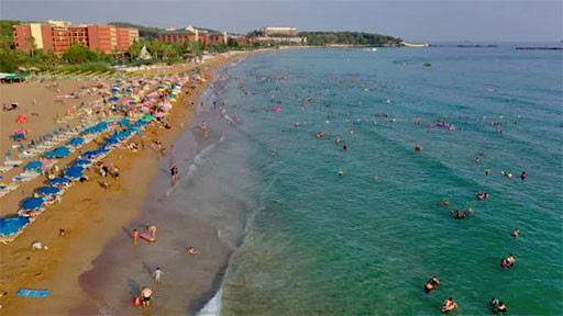 Incekum-stranden i Tyrkiet