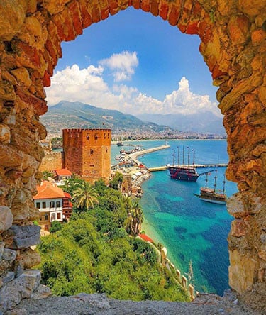 View on Alanya Harbour