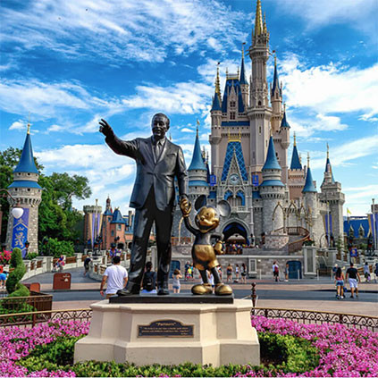 Орландо - Замок Золушки в Magic Kingdom, Walt Disney World.