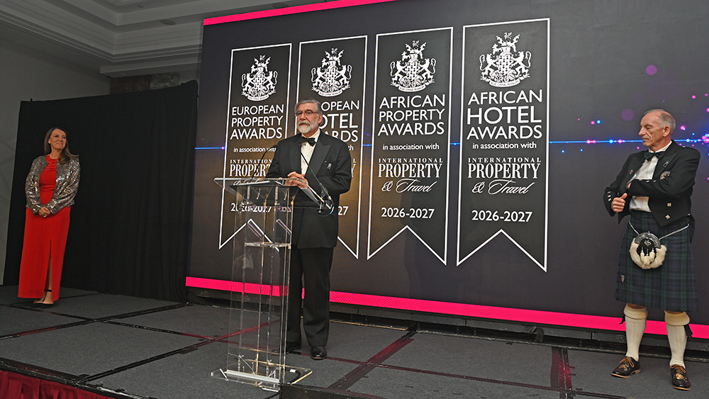 Lord Thurso, Chairman of IPA Judges, speaking in London Lord Thurso speaking at the European and African Property Awards ceremony