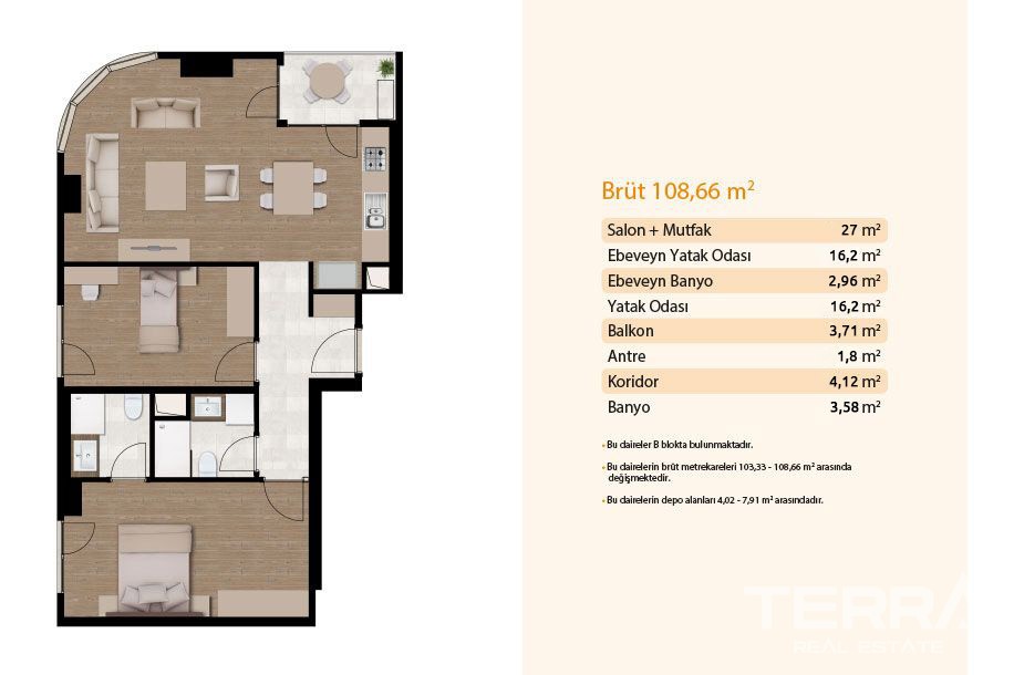 Appartements Intelligents à Vendre à Istanbul Kağıthane - 22610