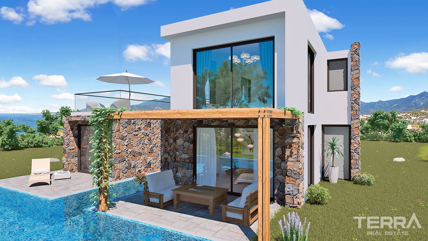 Seafront Houses Near to Luxury Golf Course in Kyrenia Riviera - 22693