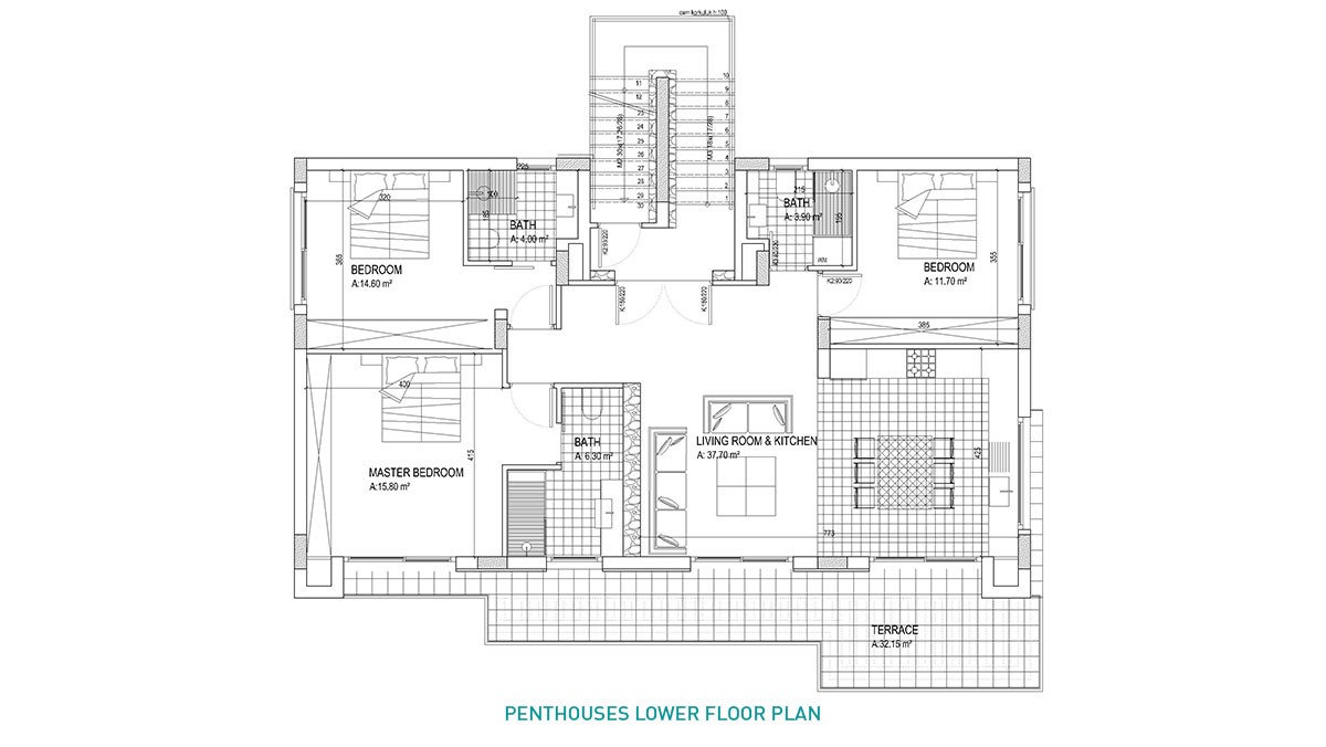 Luxury Apartments Only 200 m to the Beach in Kyrenia Esentepe - 22722