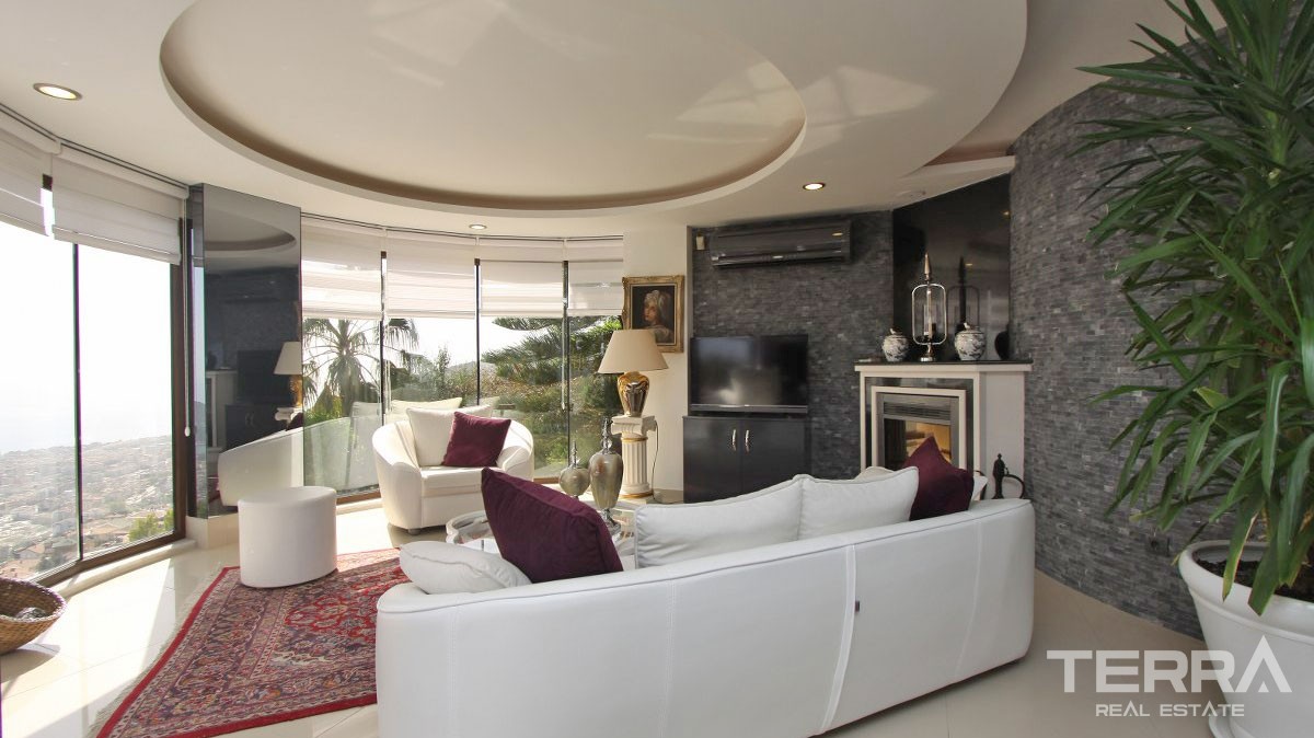 Stunning Villa with Panoramic Sea and City Views in Alanya Bektaş - 22830