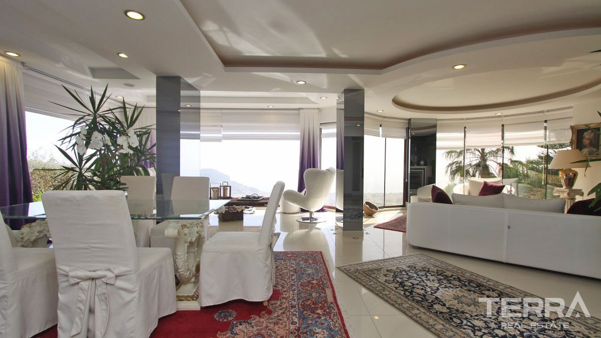 Stunning Villa with Panoramic Sea and City Views in Alanya Bektaş - 22834
