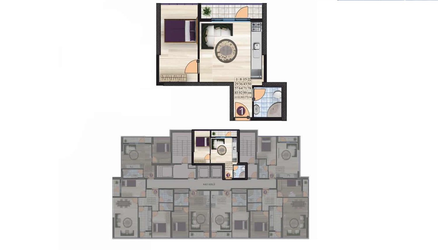 Appartements à Istanbul Proches de l'Autoroute E-5 et du Métro - 22786