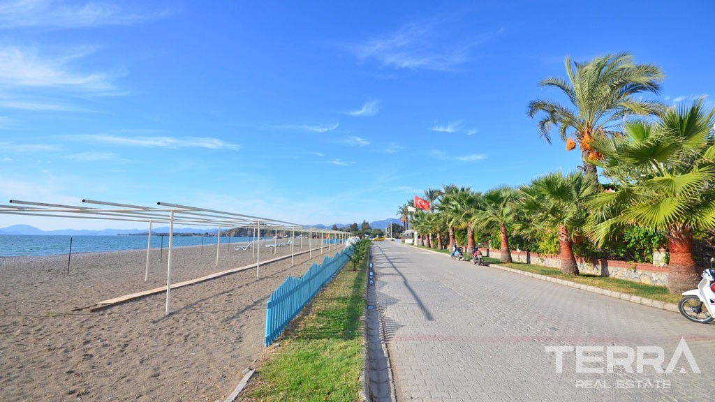 Möblierte Wohnung in Strandgrundstück in İn Çalış Fethiye - 23038