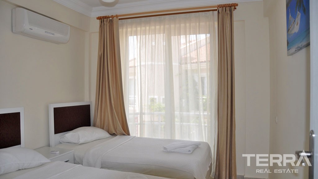 Möblierte Wohnung in Strandgrundstück in İn Çalış Fethiye - 23044