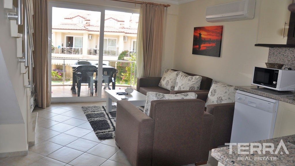 Möblierte Wohnung in Strandgrundstück in İn Çalış Fethiye - 23045