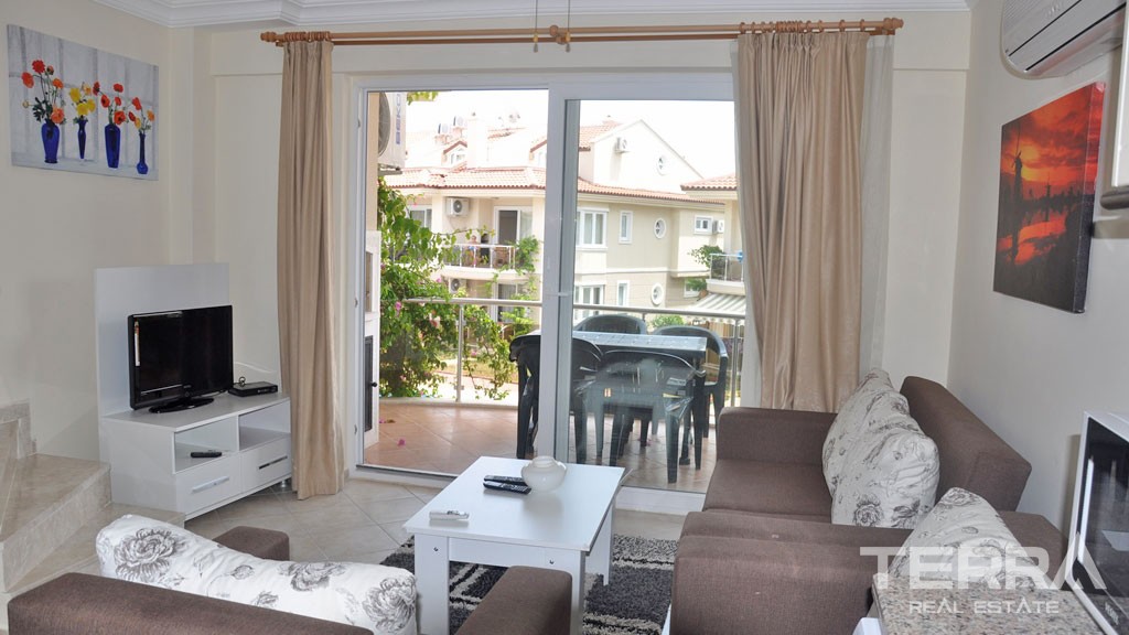Möblierte Wohnung in Strandgrundstück in İn Çalış Fethiye - 23046