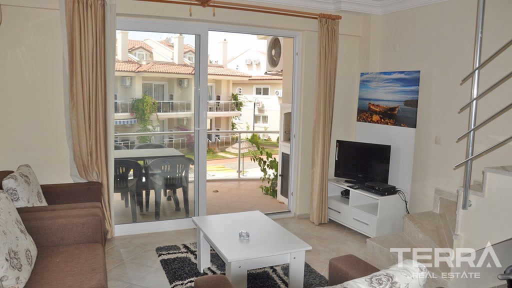 Möblierte Wohnung in Strandgrundstück in İn Çalış Fethiye - 23049