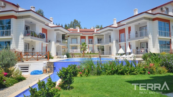 Ready to Occupy Twin Apartment in Fethiye Çalış