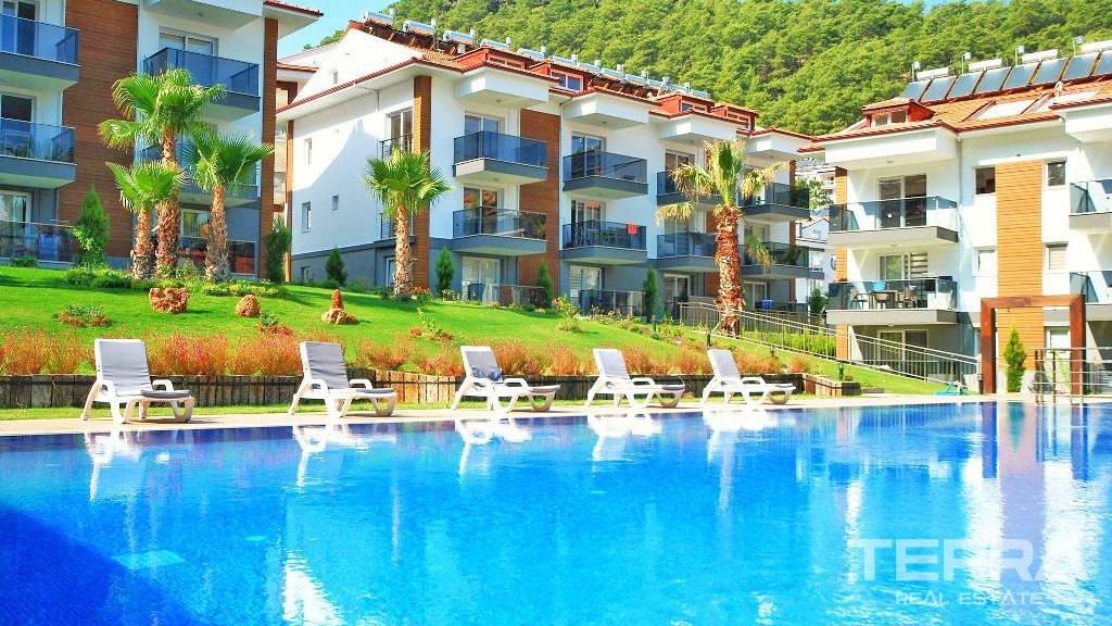 New Build Elegant Apartment for Sale in Fethiye Taşkaya - 23137