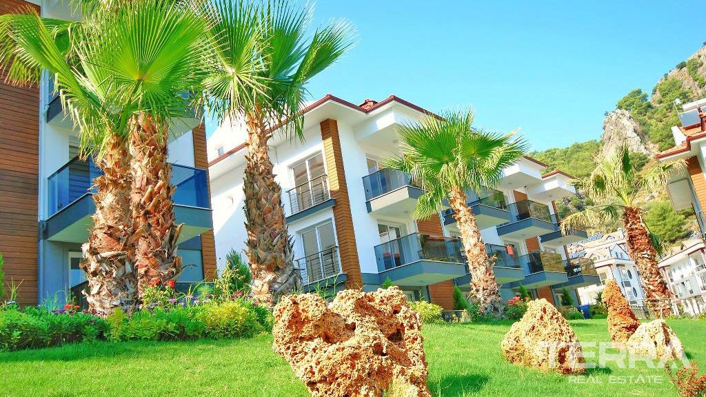 New Build Elegant Apartment for Sale in Fethiye Taşkaya - 23138