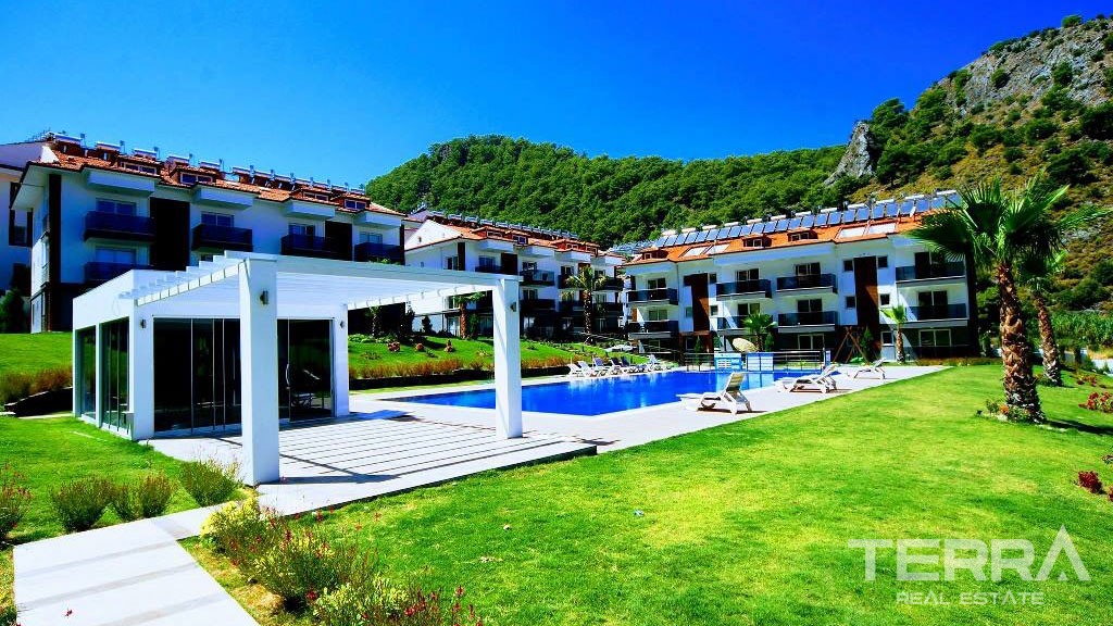New Build Elegant Apartment for Sale in Fethiye Taşkaya - 23140