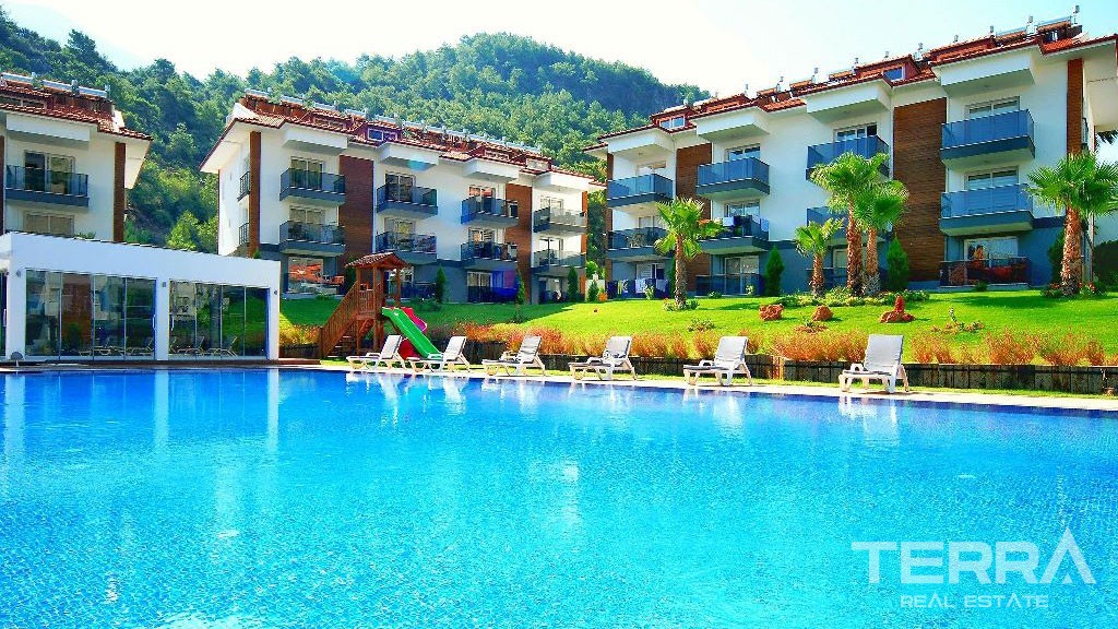 New Build Elegant Apartment for Sale in Fethiye Taşkaya - 23144