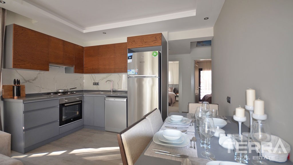 Familienapartment mit großem Pool in der Stadt Fethiye - 23163