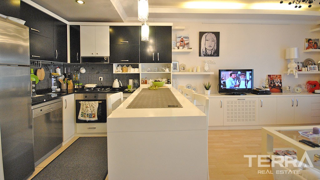 Fully Furnished Duplex Apartment Close to the Sea in Kemer - 23185