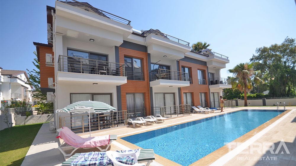 Key-ready Duplex Flat Only 400 m to the Beach in Çalış Fethiye - 26826
