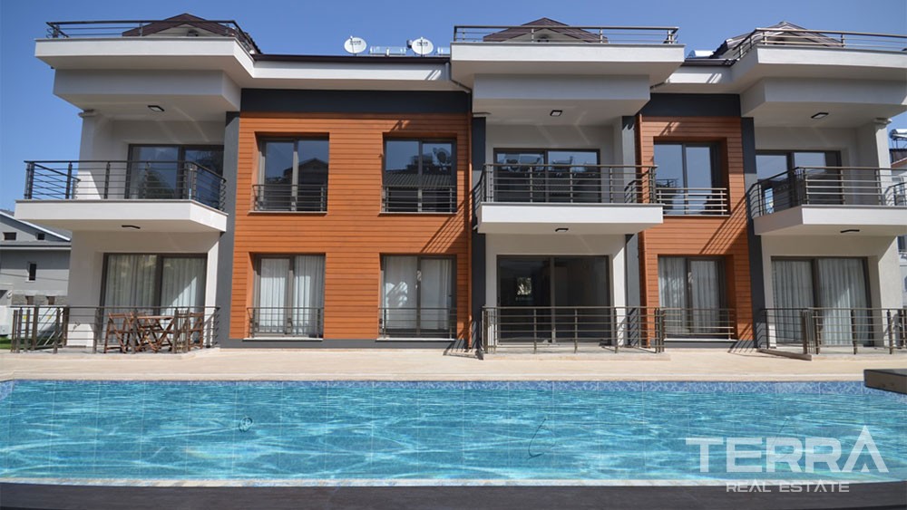 Key-ready Duplex Flat Only 400 m to the Beach in Çalış Fethiye - 28383