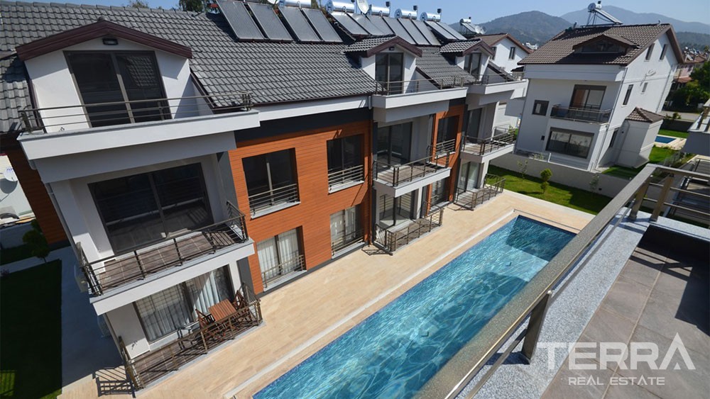 Key-ready Duplex Flat Only 400 m to the Beach in Çalış Fethiye - 28384