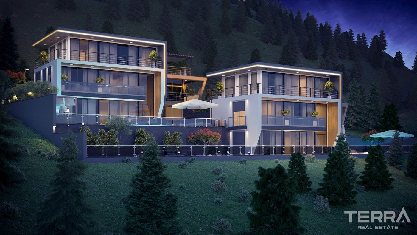 Exclusive Sea View Villas with Private Infinity Pool in Alanya Tepe - 23535