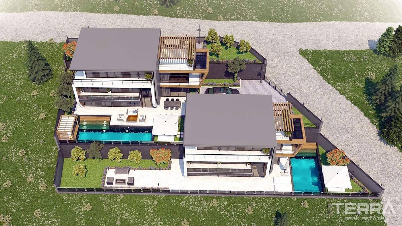 Exclusive Sea View Villas with Private Infinity Pool in Alanya Tepe - 23538