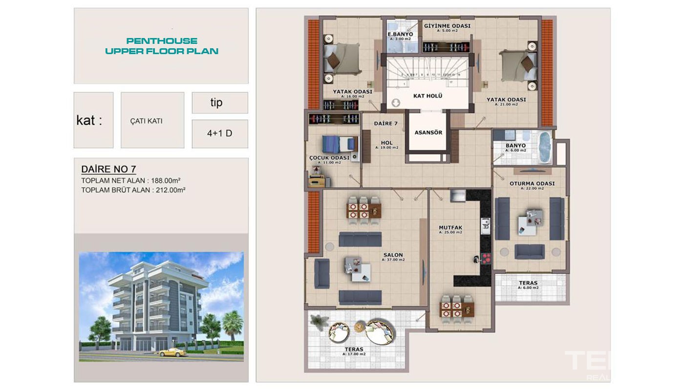 New Apartments in Alanya City Center at Affordable Prices - 23886