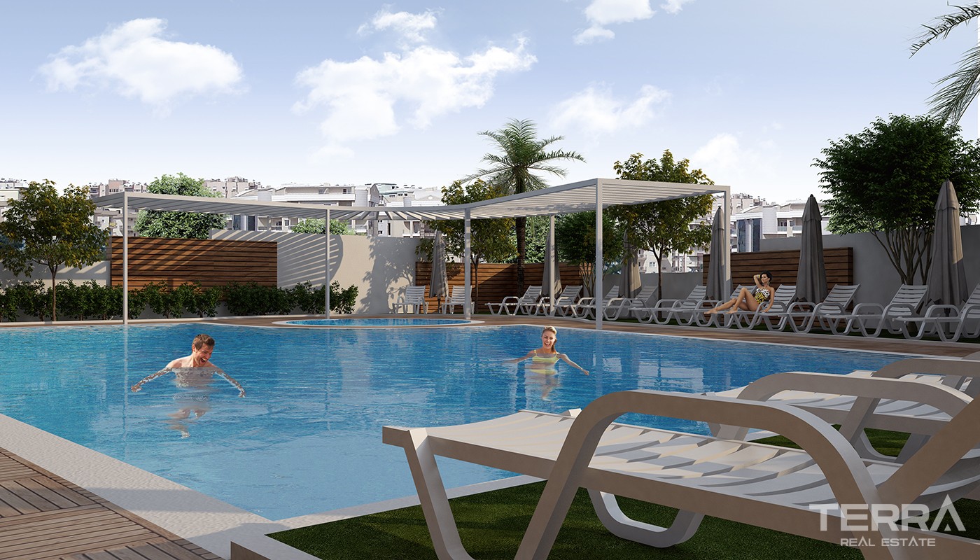 High Class Apartments Close to Social Amenities in Kepez Antalya - 23940