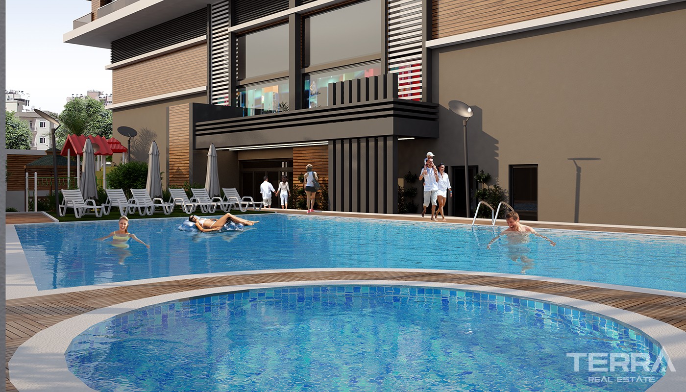High Class Apartments Close to Social Amenities in Kepez Antalya - 23941