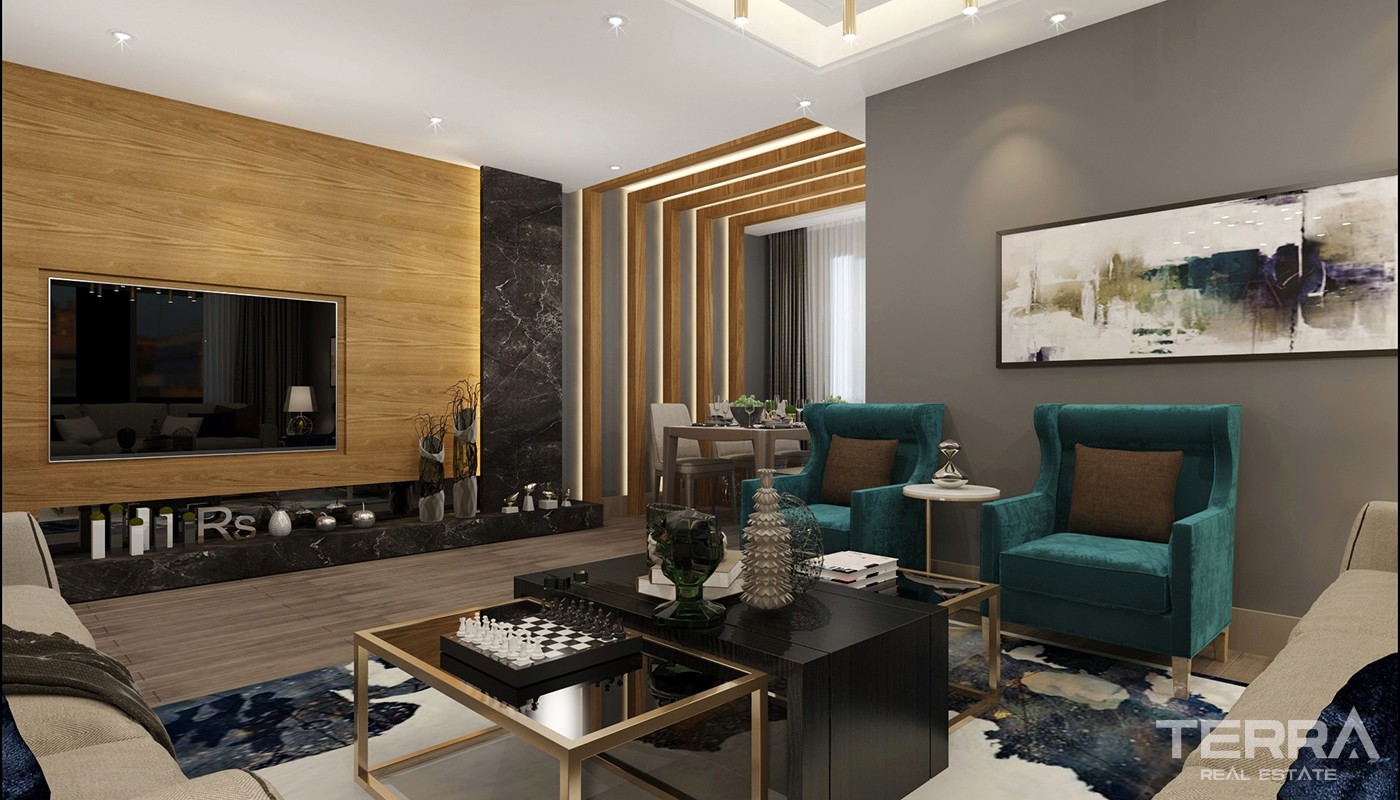 High Class Apartments Close to Social Amenities in Kepez Antalya - 23960