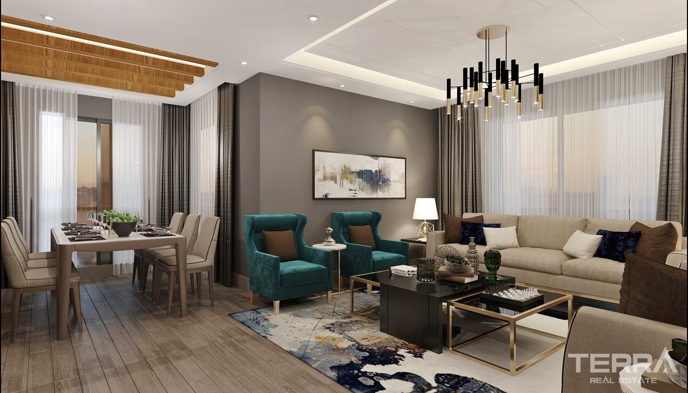 High Class Apartments Close to Social Amenities in Kepez Antalya - 23959