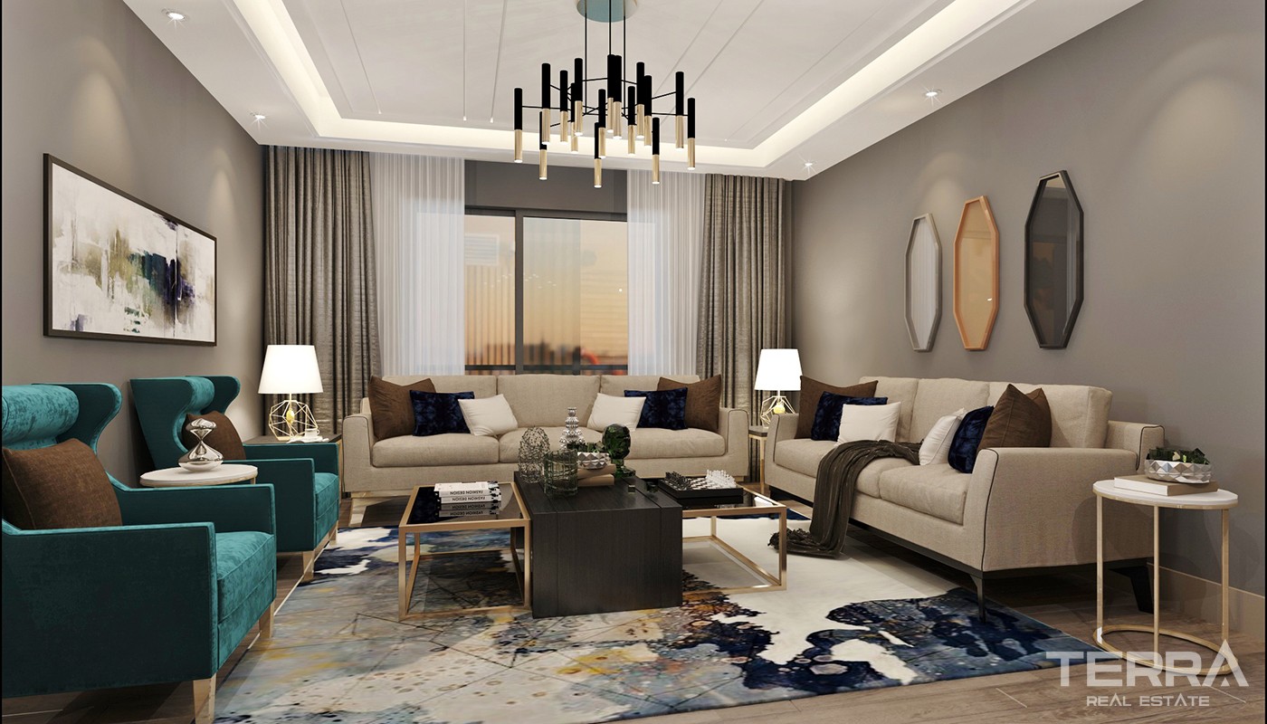 High Class Apartments Close to Social Amenities in Kepez Antalya - 23961