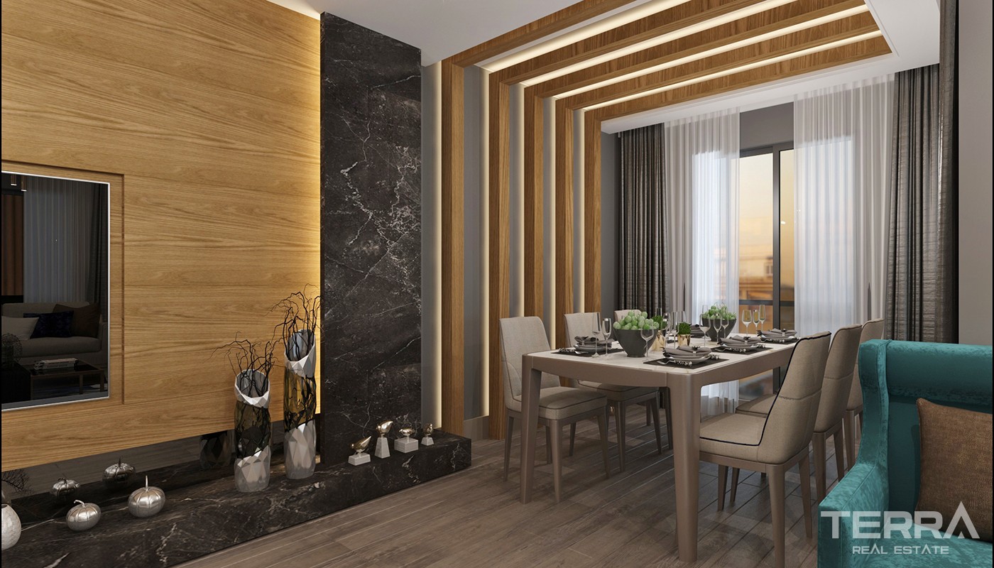 High Class Apartments Close to Social Amenities in Kepez Antalya - 23962