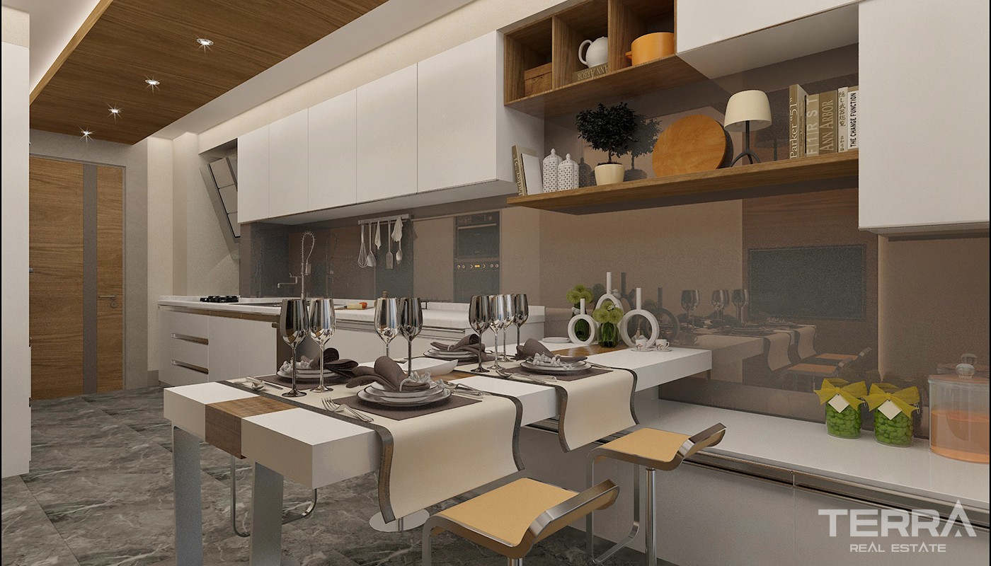 High Class Apartments Close to Social Amenities in Kepez Antalya - 23964
