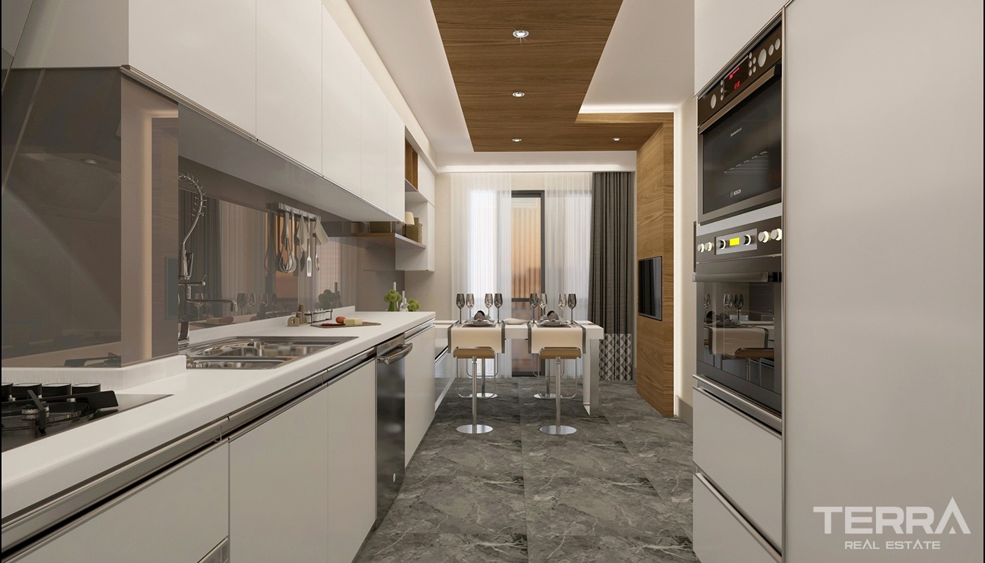 High Class Apartments Close to Social Amenities in Kepez Antalya - 23966