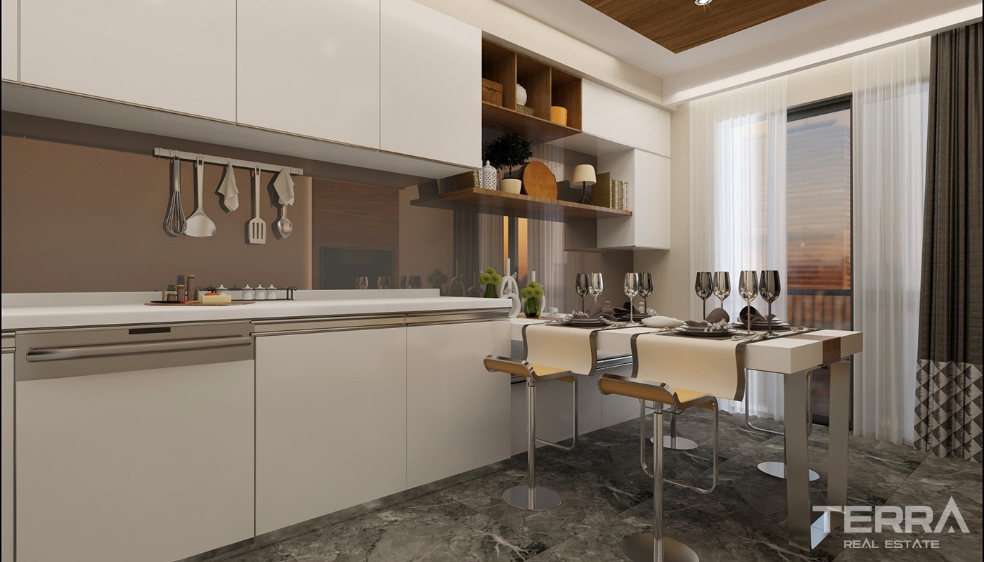 High Class Apartments Close to Social Amenities in Kepez Antalya - 23967
