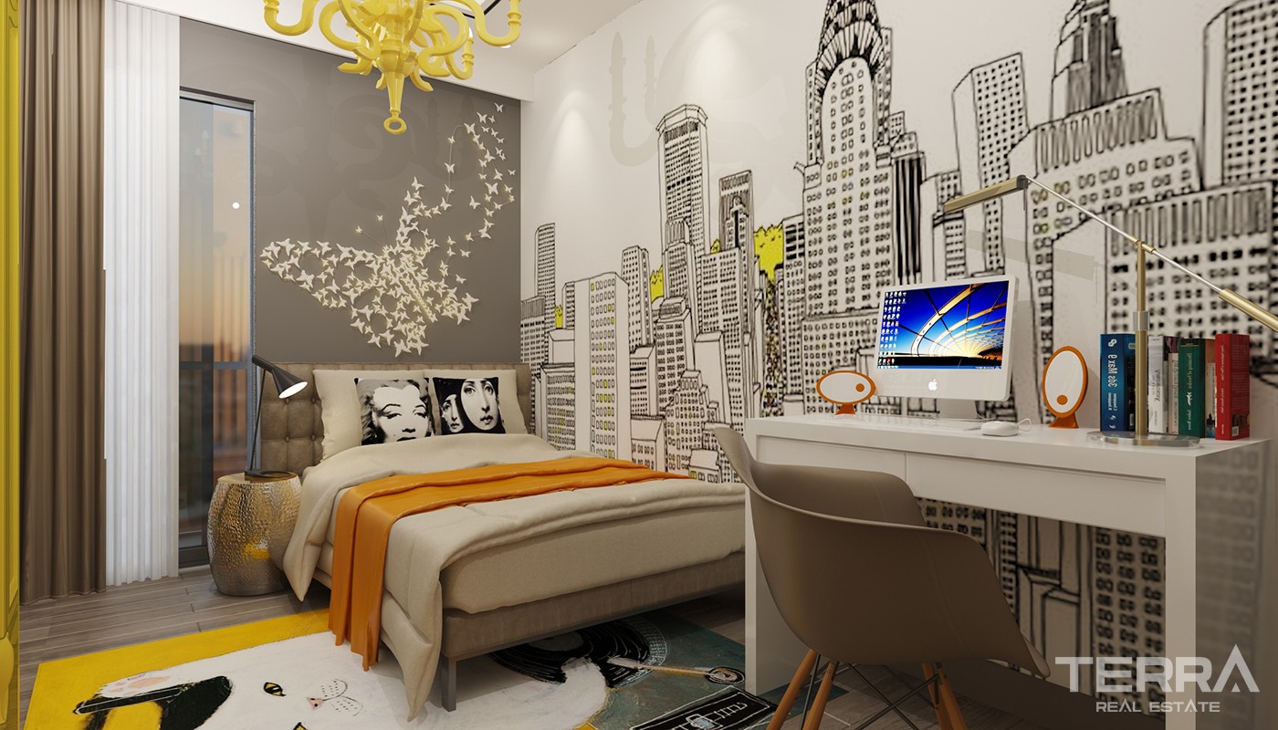 High Class Apartments Close to Social Amenities in Kepez Antalya - 23969