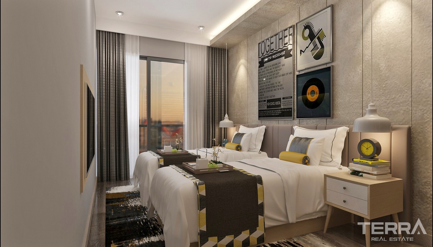 High Class Apartments Close to Social Amenities in Kepez Antalya - 23971