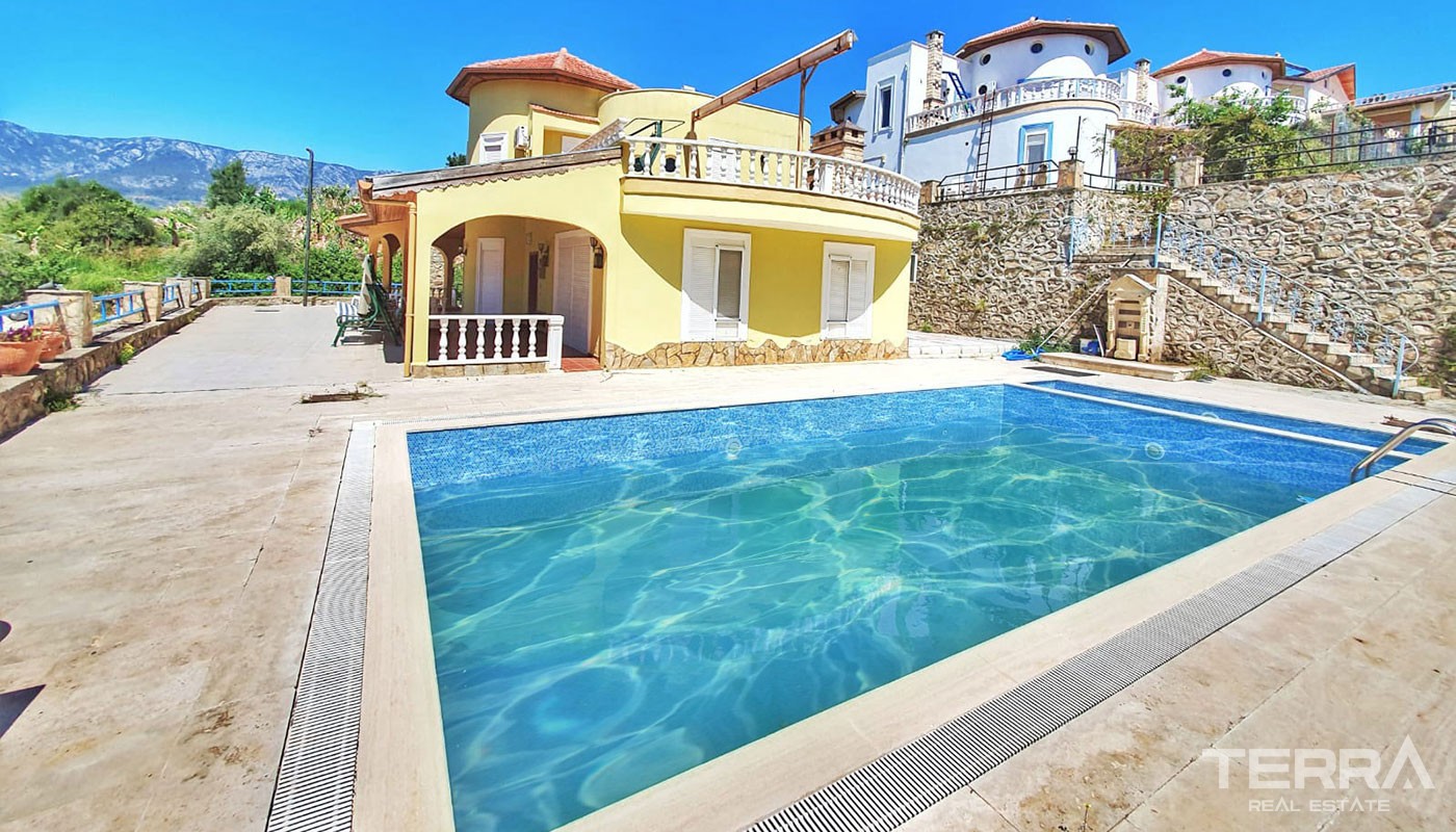 Villa med 3 sovrum, till överkomligt pris, i Alanya Kargıcak - 24054