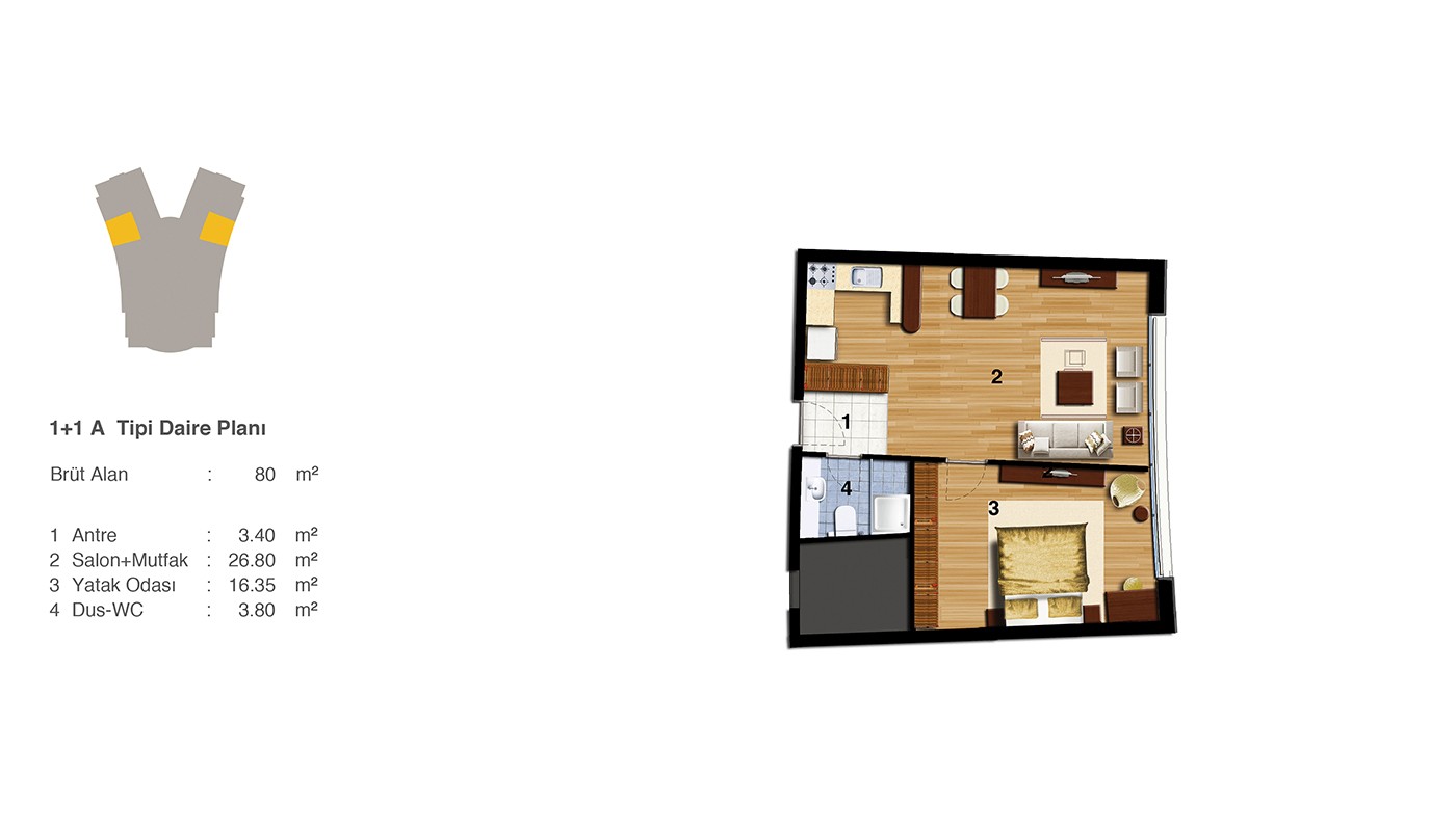 Sea and Islands View Istanbul Apartments in Nuvo Dragos in Maltepe - 24083