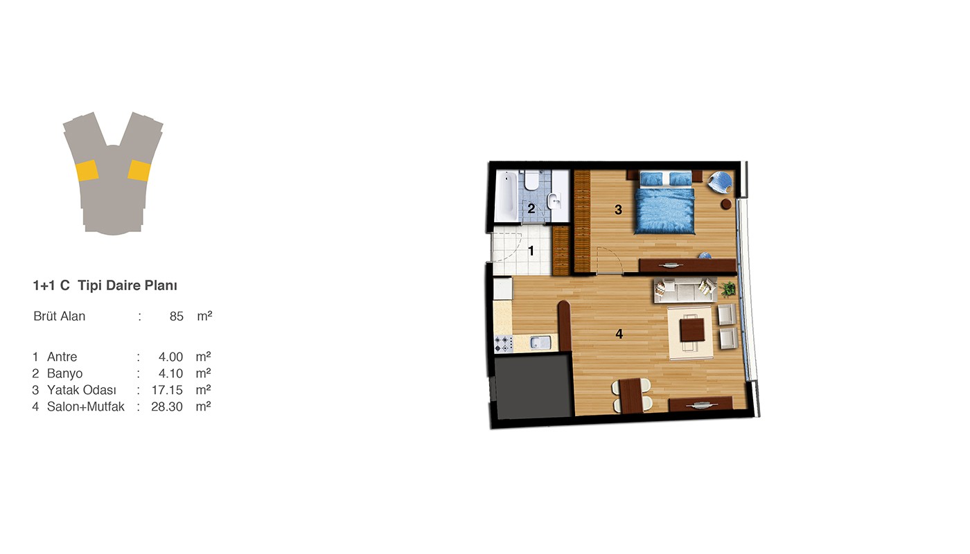 Sea and Islands View Istanbul Apartments in Nuvo Dragos in Maltepe - 24085