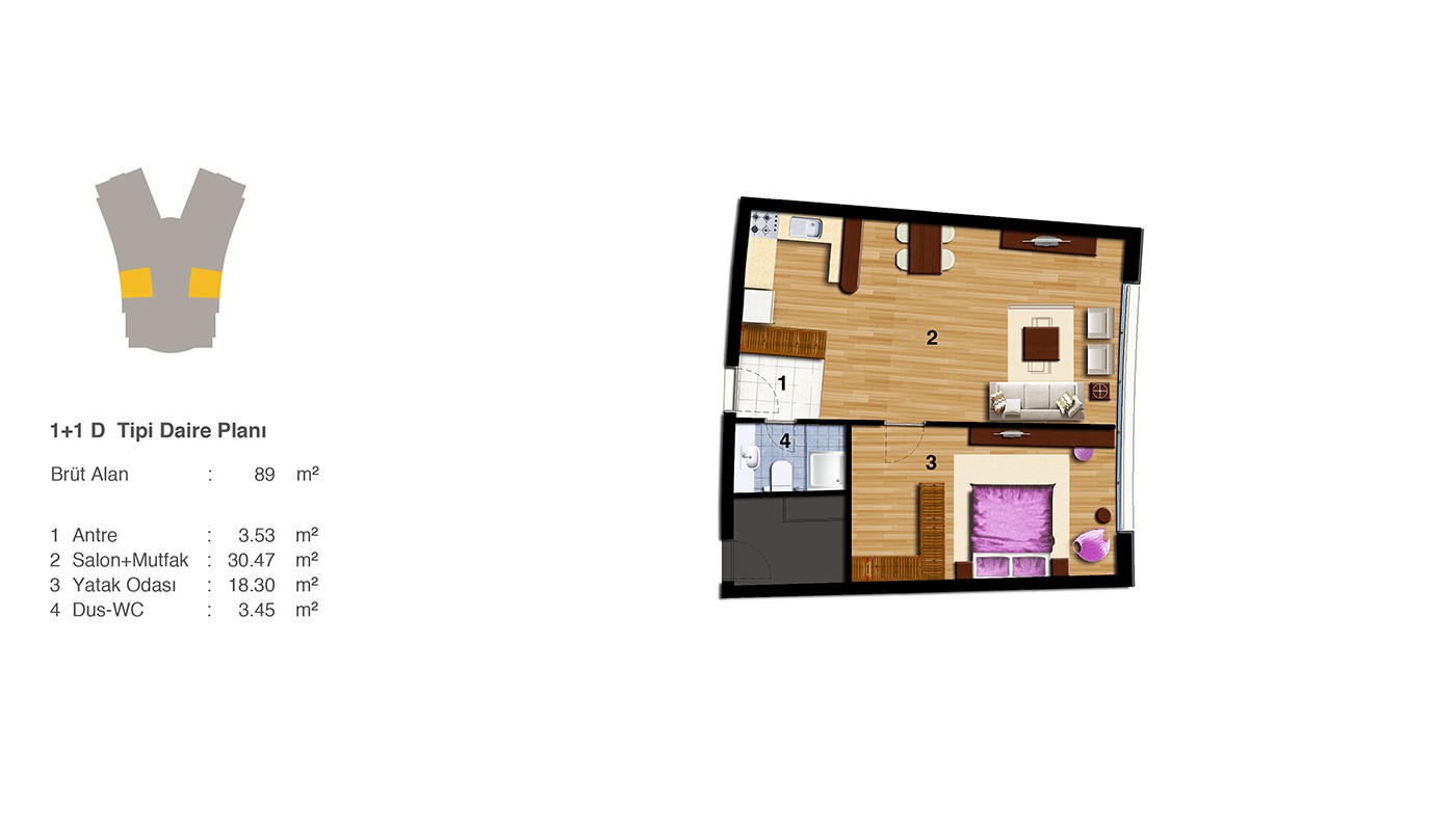Sea and Islands View Istanbul Apartments in Nuvo Dragos in Maltepe - 24086