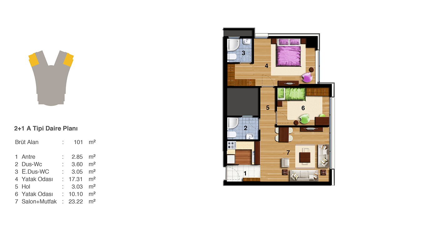 Sea and Islands View Istanbul Apartments in Nuvo Dragos in Maltepe - 24087