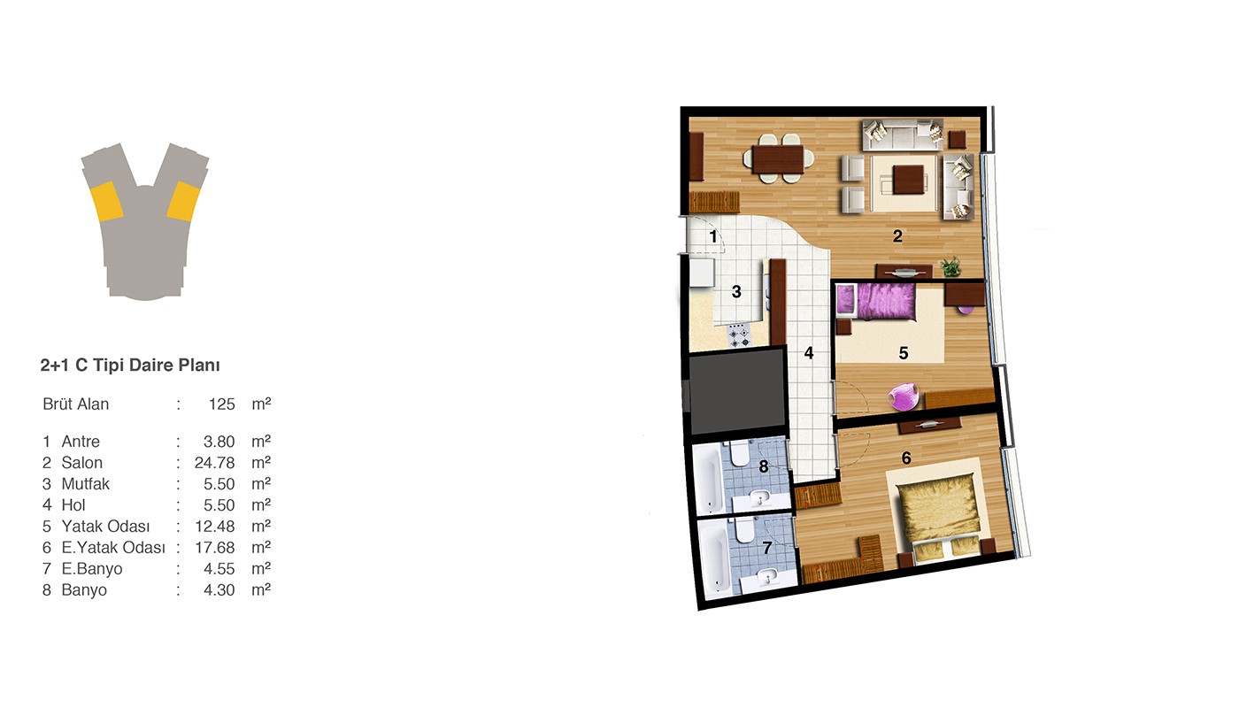 Sea and Islands View Istanbul Apartments in Nuvo Dragos in Maltepe - 24089