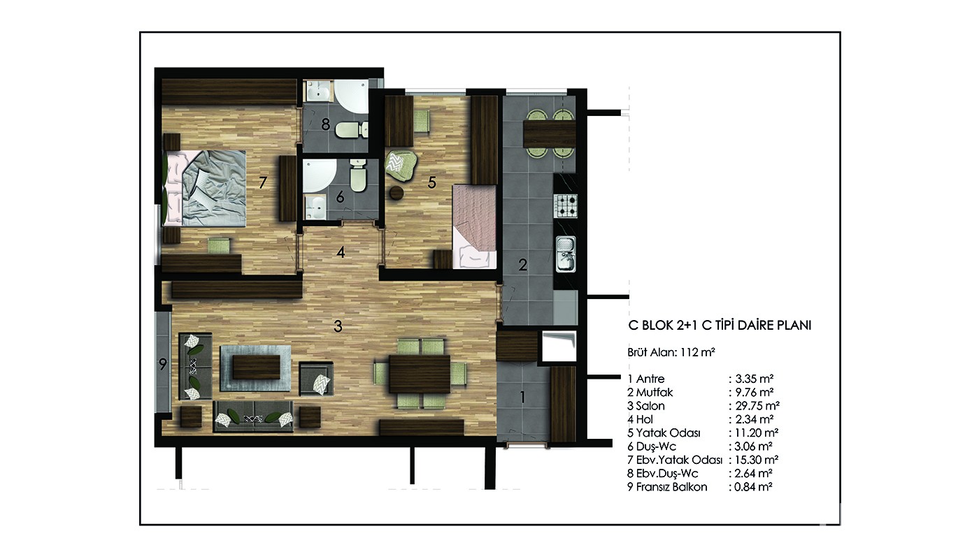 Sea and Islands View Istanbul Apartments in Nuvo Dragos in Maltepe - 24102