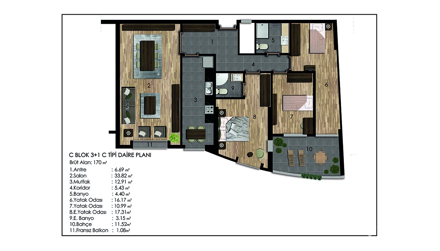 Sea and Islands View Istanbul Apartments in Nuvo Dragos in Maltepe - 24114