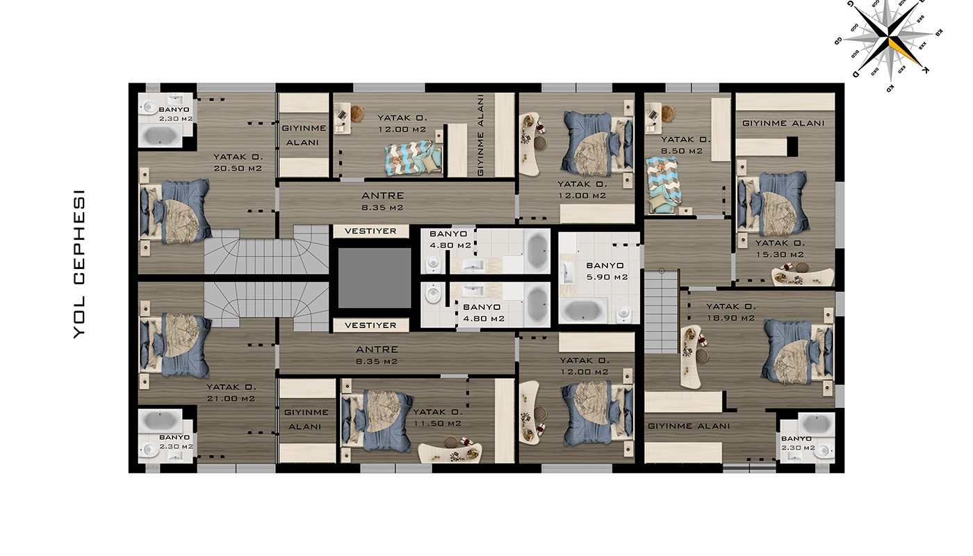 New Cozy Apartments Only 500 m to the Beach in Konyaaltı Antalya - 24205